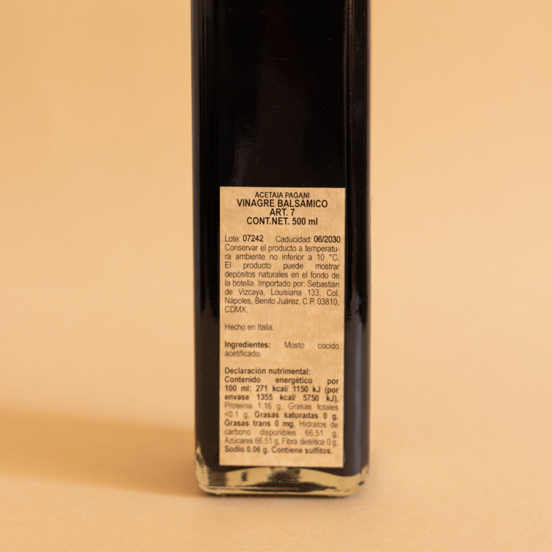 Vinagre balsamico Pagani 7 años